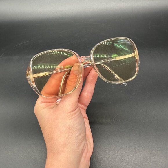 Vintage Eyeglasses Sky Pink Frame Italy 1970s Luxottica Camille Retro Fashion - Picture 13 of 13